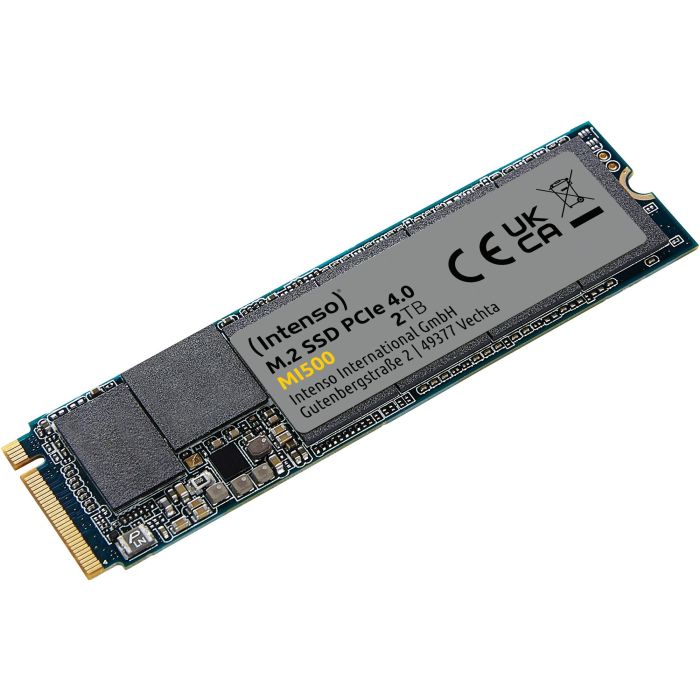 Intenso Disco Duro Interno Sólido SSD 2TB PCIe Gen 4x4 NVMe 1.4 M.2 2280 L3500 MB/s W3000 MB/s 2