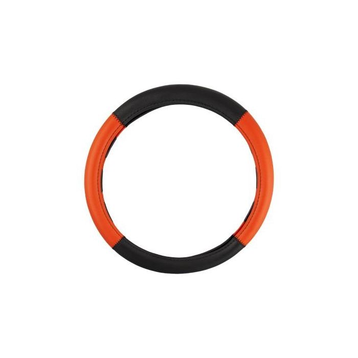 Abc Funda Volante Grip Negro-Rojo INT30169, Diseño Deportivo, Universal, 100% Poliéster 4