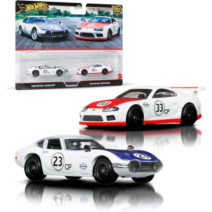 Hot Wheels JBL03 Pack Premium Car Culture Ford y Toyota, 2 Coches a escala 1:64, Vehículos Coleccionables, Detalles Auténticos 0 Hot Wheels JBL03 Pack Premium Car Culture Ford y Toyota, 2 Coches a escala 1:64, Vehículos Coleccionables, Detalles Auténticos 0