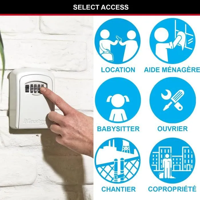 Master Lock Caja de llaves segura M Blanco Cofre de llaves Almacenamiento seguro para uso compartido de llaves 2 Master Lock Caja de llaves segura M Blanco Cofre de llaves Almacenamiento seguro para uso compartido de llaves 2