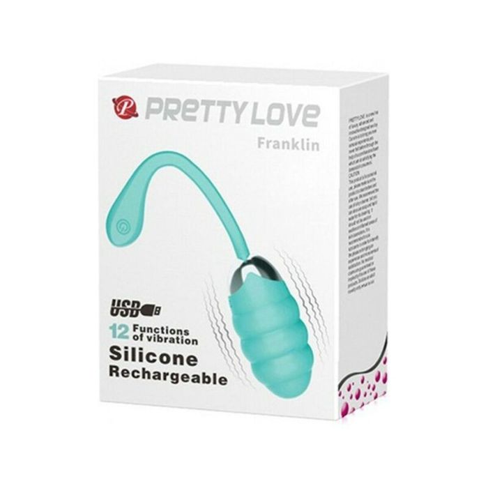 Huevo Vibrador Pretty Love Franklin Turquesa (Ø 3,6 cm) 1 Huevo Vibrador Pretty Love Franklin Turquesa (Ø 3,6 cm) 1