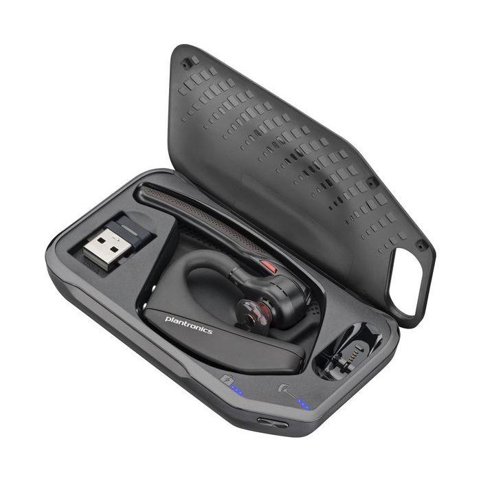 HP Poly Voyager 5200 Auricular Bluetooth Monoaural con Cancelación de Ruido y Adaptador USB-A a Micro USB 1