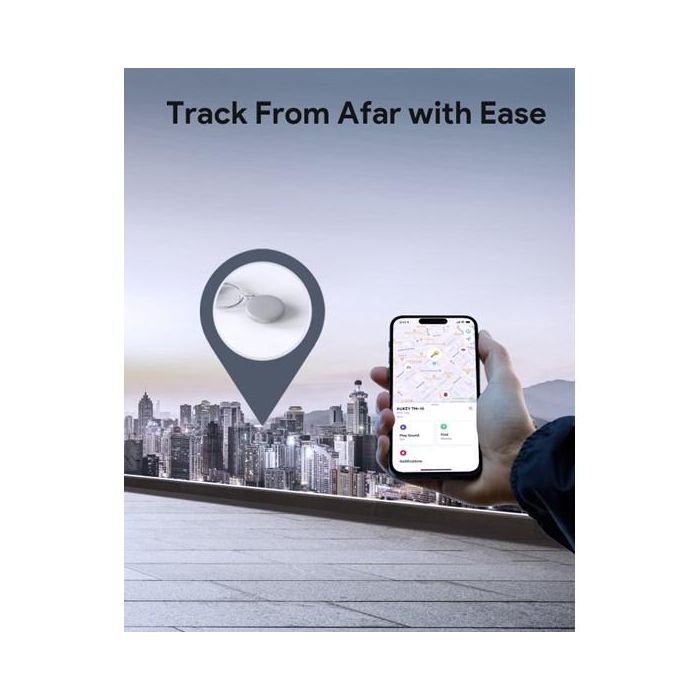 Aukey Track Mate 1 BT Tracker with Find My Dark Gray 3 Aukey Track Mate 1 BT Tracker with Find My Dark Gray 3