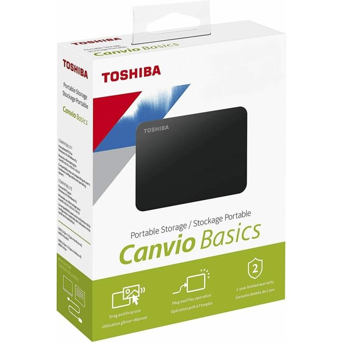 Toshiba Disco Duro Externo 2.5" 2TB USB3.2 Canvio Basic Negro HDTB520EK3AA 1