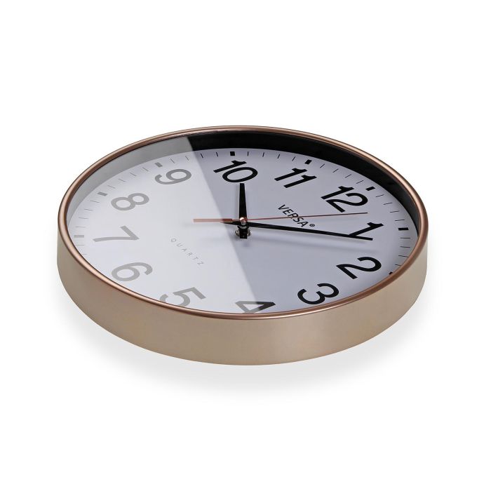 Reloj De Pared Blanco 30X4,3Cm Versa (2 Unidades) 1 Reloj De Pared Blanco 30X4,3Cm Versa (2 Unidades) 1