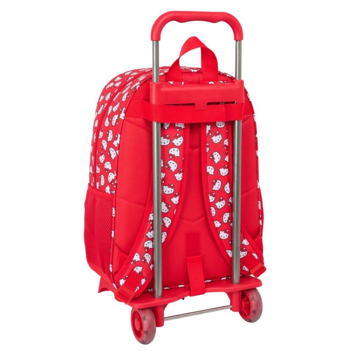 Mochila Escolar con Ruedas Hello Kitty Iconic Blanco Rojo 33 x 42 x 14 cm 2 Mochila Escolar con Ruedas Hello Kitty Iconic Blanco Rojo 33 x 42 x 14 cm 2