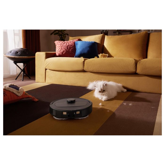 Roborock QR 598 Aspirador y Fregador Robot Negro con Estación Base Multifunción, LiDAR, 180 Min Autonomía, 8000 Pa Succión