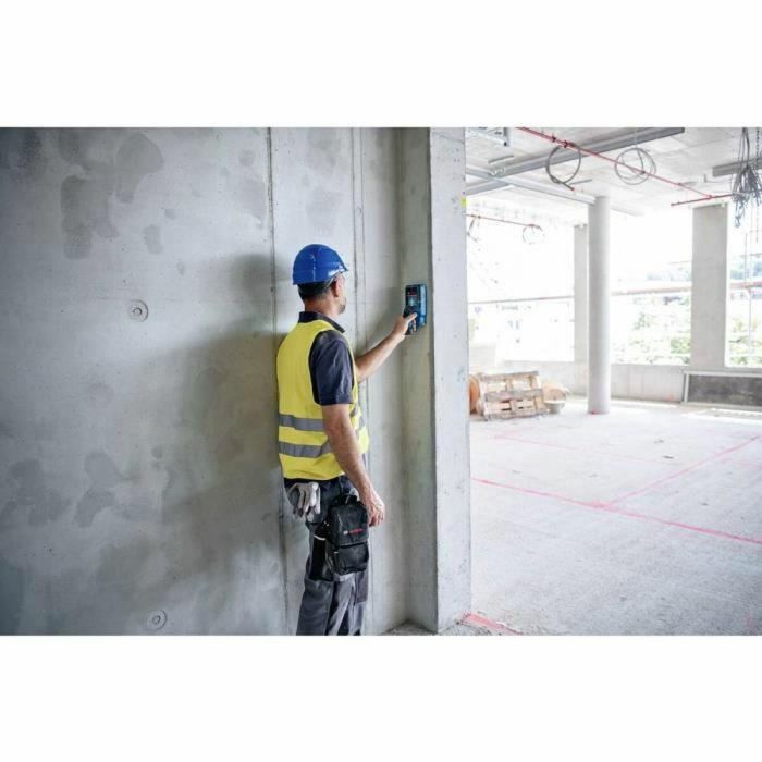 Bosch Professional 0601081601 Detector de pared D-Tect 200 C con batería 12V 2,0Ah, cargador, USB-C, muñequera y L-Boxx 2