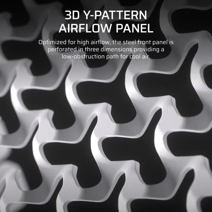 Corsair 4000D Cristal Templado - Caja de Ordenador Gaming ATX Semitorre Blanca con Ventilación Avanzada y Panel Lateral de Vidrio