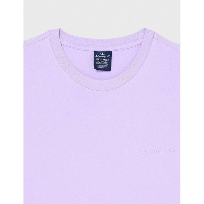 Camiseta de Manga Corta Hombre Champion Crewneck Lila 3 Camiseta de Manga Corta Hombre Champion Crewneck Lila 3
