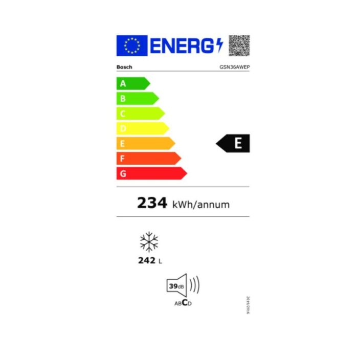 Congelador BOSCH GSN36AWEP Blanco (242 L) 1