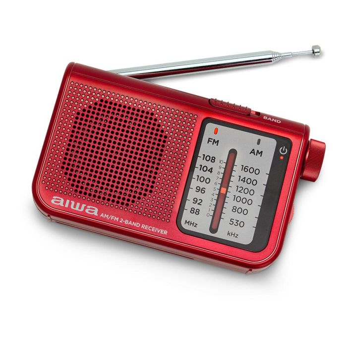 Radio Portátil Aiwa RS-55RD/ a Pilas/ Roja 5 Radio Portátil Aiwa RS-55RD/ a Pilas/ Roja 5