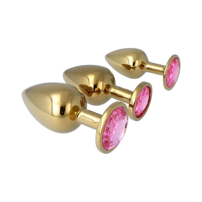 Plug Anal Pick&Love Nº 32 Dorado 3 Piezas (8,3 cm) (9,5 cm) (7,6 cm) 4