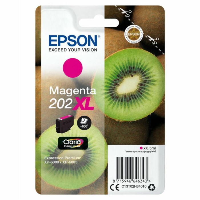 EPSON Singlepack Magenta 202XL Claria Premium Ink