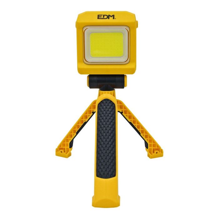 Edm Linterna trípode plegable de trabajo 2000 lm, IP65, 6000K, batería 3.7V 4400mAh, 3 modos de luz, función power bank, carga USB-C, base imantada Edm Linterna trípode plegable de trabajo 2000 lm, IP65, 6000K, batería 3.7V 4400mAh, 3 modos de luz, función power bank, carga USB-C, base imantada