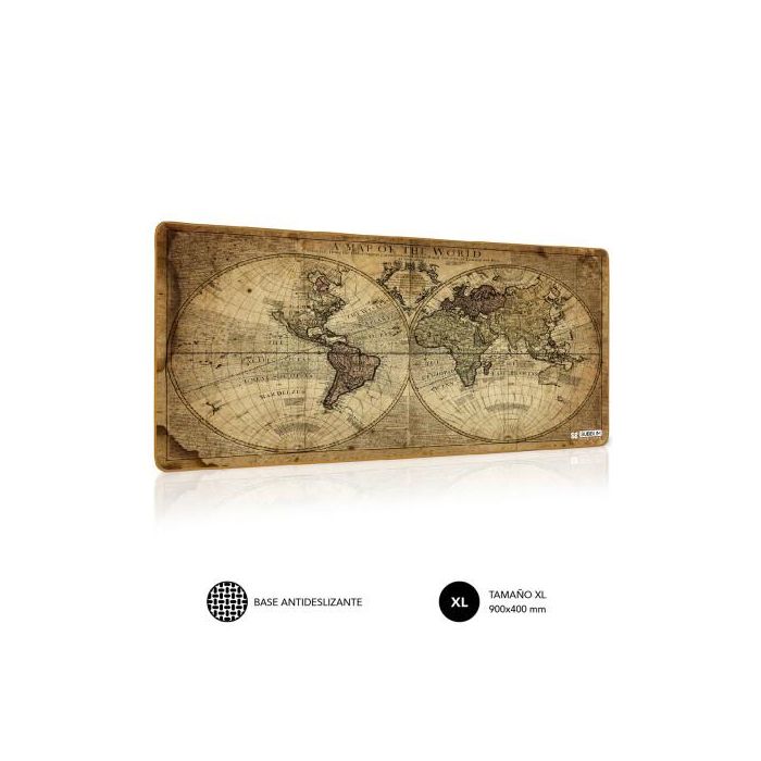 SUBBLIM Alfombrilla Vintage World XL Mouse Pad 900x400x3 SUBBLIM Alfombrilla Vintage World XL Mouse Pad 900x400x3