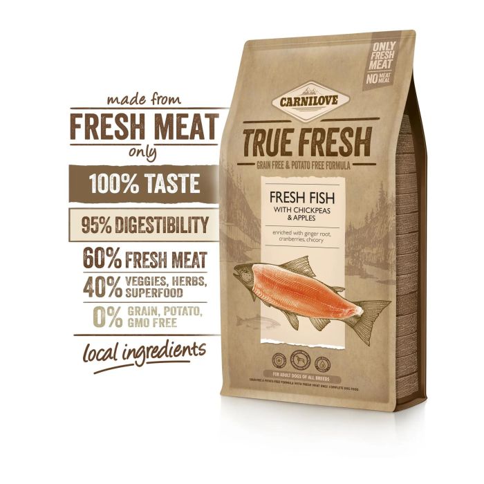 Carnilove Pienso para Perros Adultos True Fresh Pescado 4 kg