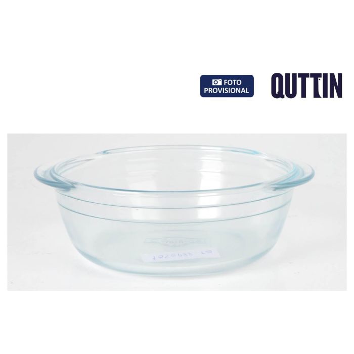 Fuente de vidrio redonda Quttin 26 cm - 2.3L - Inde (8 Unidades) Fuente de vidrio redonda Quttin 26 cm - 2.3L - Inde (8 Unidades)