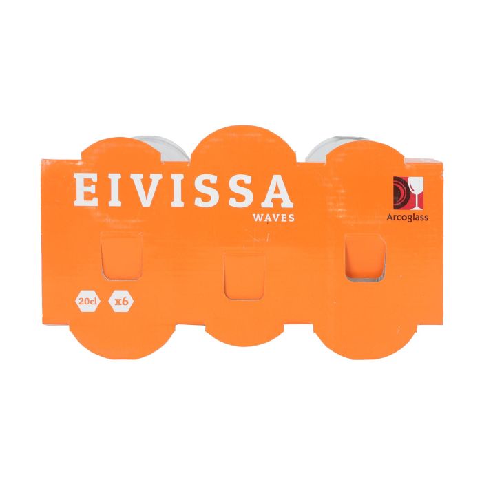 Set 6 Vasos 200 cc Eivissa Waves - Inde (8 Cajas) 3 Set 6 Vasos 200 cc Eivissa Waves - Inde (8 Cajas) 3