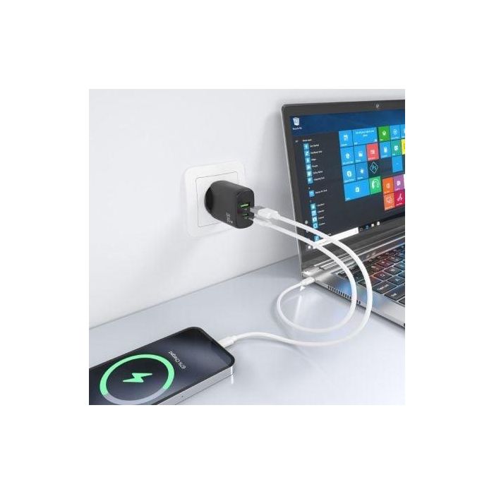 Cargador de Pared Aisens A110-0924 Negro 30 W 4 Cargador de Pared Aisens A110-0924 Negro 30 W 4