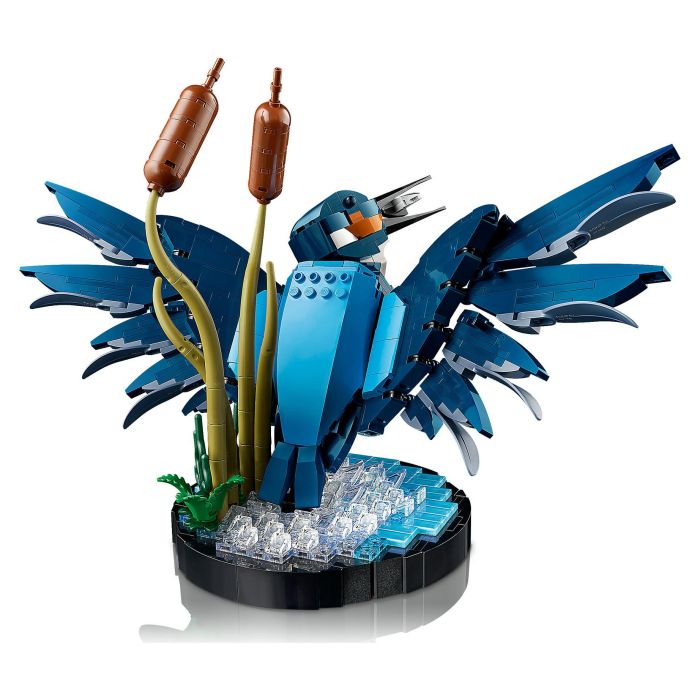 Lego 10331 Icons Kingfisher (Kungsfiskare) Fauna 2024 V29 - Set de construcción de kungsfiskare para adultos con soporte de exhibición