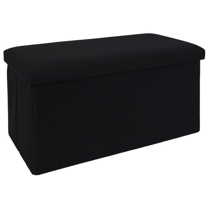 Banco-Puf Plegable Atom Negro Home Deco Factory Banco-Puf Plegable Atom Negro Home Deco Factory