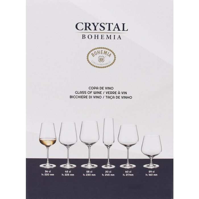 Bohemia Set 6 Copas Vino Colección Sira 360 cc (4 Cajas) 3