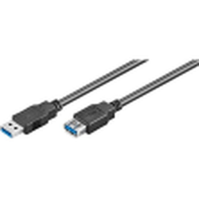 Ewent EC1007 Cable de Extensión USB A Macho a USB A Hembra SuperSpeed USB 3.2 Gen 1 de 1 metro en Color Negro 1 Ewent EC1007 Cable de Extensión USB A Macho a USB A Hembra SuperSpeed USB 3.2 Gen 1 de 1 metro en Color Negro 1