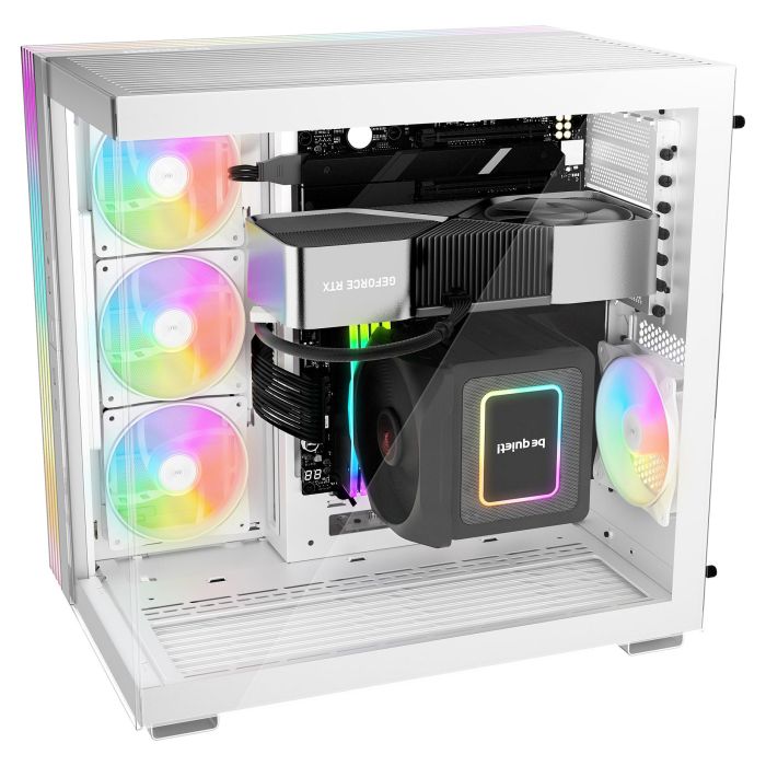 be quiet! Light Base 600 LX White Midi Tower PC Gaming con Ventana Lateral e Iluminación RGB