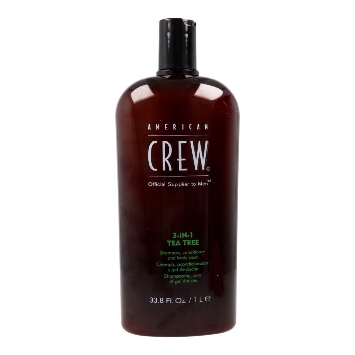 American Crew 3 In 1 Tea Tree Champú Acondicionador And Body Wash 1000 ml American Crew 3 In 1 Tea Tree Champú Acondicionador And Body Wash 1000 ml