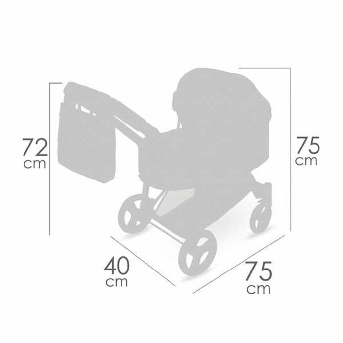 Decuevas Coche de Muñeca 3x1 Plegable Sophie para Muñecas hasta 48 cm - Edad 3+ Años, Material: Metal, Plástico, Poliéster 4 Decuevas Coche de Muñeca 3x1 Plegable Sophie para Muñecas hasta 48 cm - Edad 3+ Años, Material: Metal, Plástico, Poliéster 4