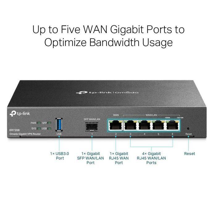 Router Vpn Tp - Link Er7206 4P Wan 6 Router Vpn Tp - Link Er7206 4P Wan 6