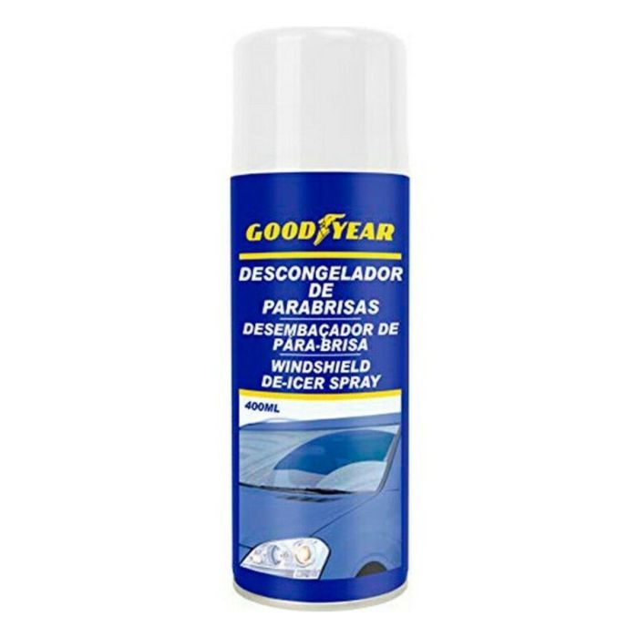 Goodyear GOD9046 Descongelador Parabrisas Automóvil 400 mL - Rápida Eliminación de Hielo y Escarcha, Seguro para Pintura y Gomas