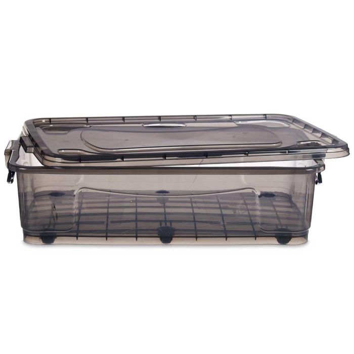 Bajo Cama 6 Ruedas Antracita 40L Kipit 46X20CM (6 Unidades) 2 Bajo Cama 6 Ruedas Antracita 40L Kipit 46X20CM (6 Unidades) 2