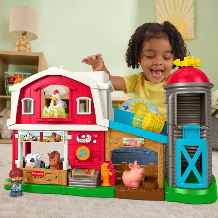 Fisher-Price Jgx09 Granja Interactiva Little People Smart Stages con Animales Sonidos y Más de 55 Canciones Educativas +12 meses 4 Fisher-Price Jgx09 Granja Interactiva Little People Smart Stages con Animales Sonidos y Más de 55 Canciones Educativas +12 meses 4