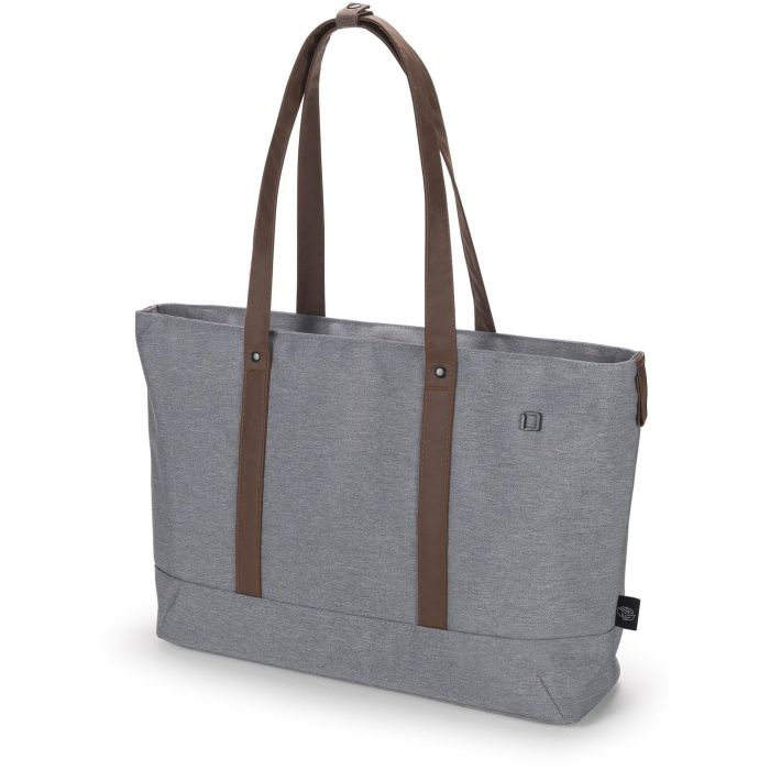 DICOTA D31978-RPET Eco Shopper Motion - Estuche de poliéster para portátil 13-14.1" (35.8 cm), gris claro, resistente al agua 3