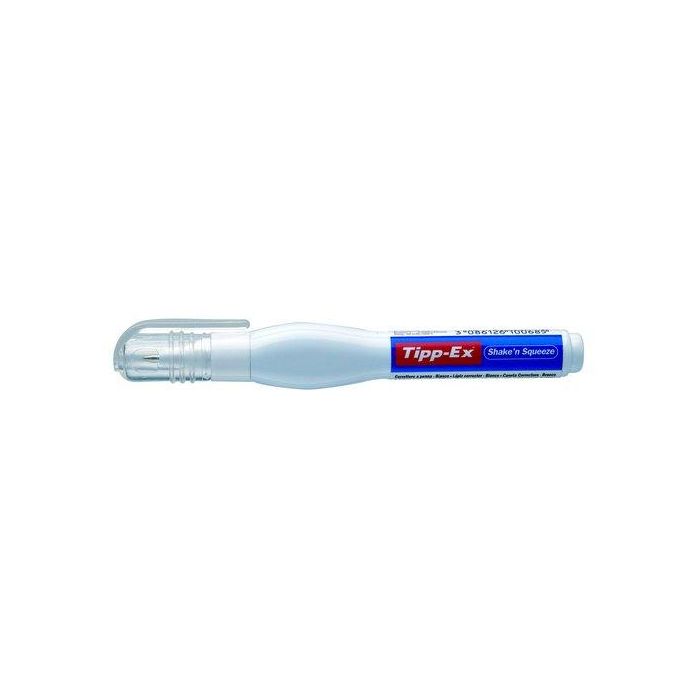 Tipp-Ex Bolígrafo Corrector Shake´N Squeeze Punta Metálica Caja Expositora 10 Unidades