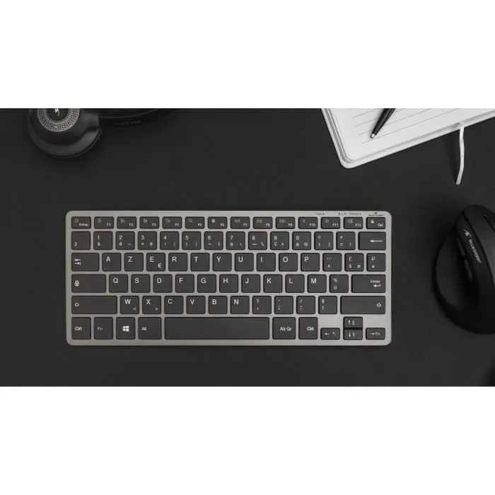 Bluestork Teclado TKL Bluetooth + 2.4Ghz PC - Gris y Negro BLU3760162067750 5