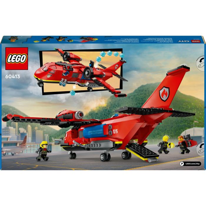 LEGO 60413 Avión de Rescate de Bomberos City con Función de Lanzamiento de Agua, 3 Minifiguras y Escena de Fuego - Juguete Infantil 8 LEGO 60413 Avión de Rescate de Bomberos City con Función de Lanzamiento de Agua, 3 Minifiguras y Escena de Fuego - Juguete Infantil 8