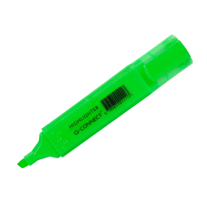 Q-connect Rotulador fluorescente verde punta biselada 1-5 mm 1 Q-connect Rotulador fluorescente verde punta biselada 1-5 mm 1