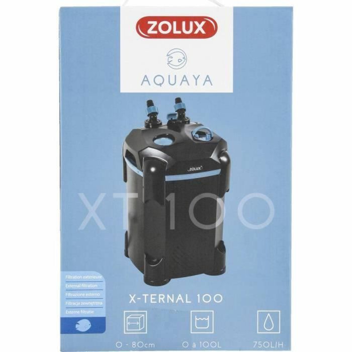Zolux ZOL3336023265322 Filtro Externo X-Ternal 100 para Acuarios hasta 100L, Potencia 9.3W, Caudal Máximo 750 L/h 2