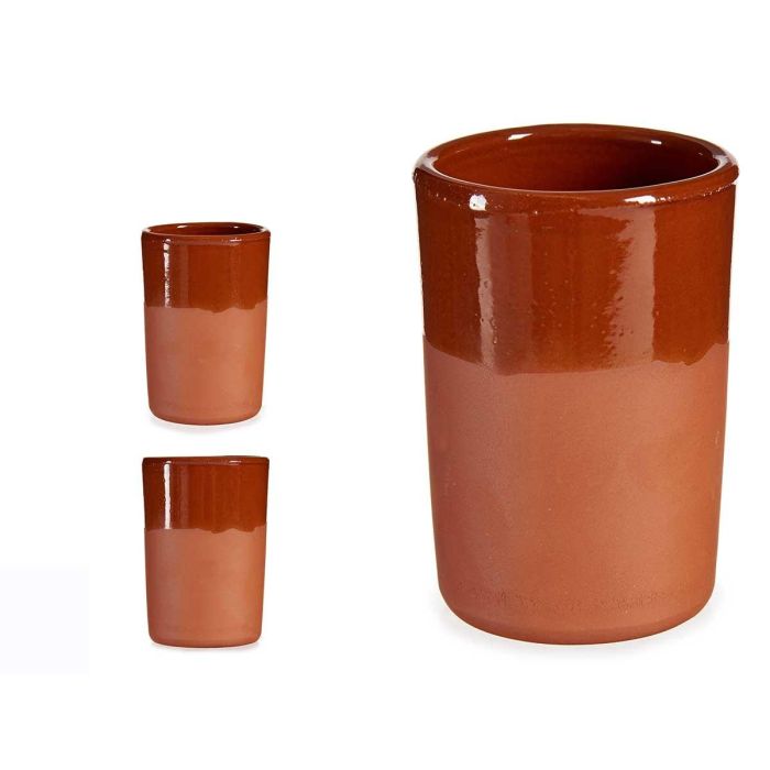 Vaso Barro 250Ml La Dehesa 7X10CM (16 Unidades) Vaso Barro 250Ml La Dehesa 7X10CM (16 Unidades)