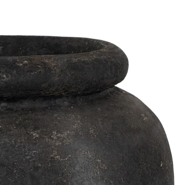 Jarrón Gris Fibra de Cemento Decoración 62 X 62 X 120 cm