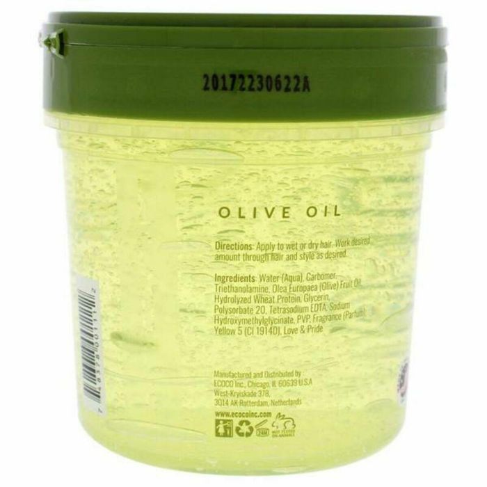 Eco Styler Gel Fijador con Aceite de Oliva Virgen Extra 473ml - Hidratación y Fijación Duradera para Cabello Rizado o Seco Eco Styler Gel Fijador con Aceite de Oliva Virgen Extra 473ml - Hidratación y Fijación Duradera para Cabello Rizado o Seco