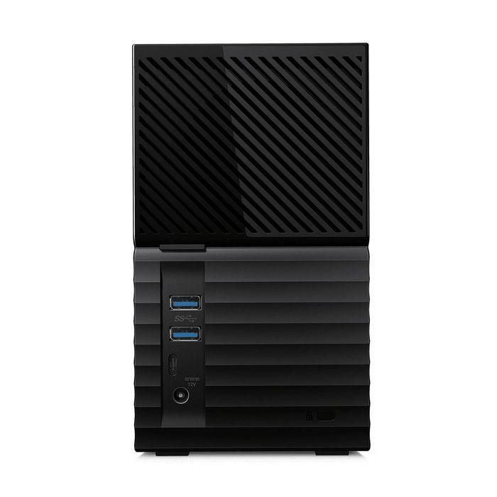 Western Digital My Book Duo 28 TB USB 3.0 Almacenamiento externo con RAID-0/RAID-1 y hub USB, negro 160x100x180 mm 4