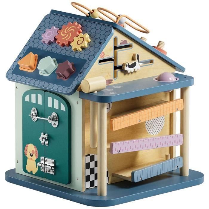 Casa de actividades 12 en 1 - TOP BRIGHT - Habilidades motoras finas - Concentración - Juego divertido 2 Casa de actividades 12 en 1 - TOP BRIGHT - Habilidades motoras finas - Concentración - Juego divertido 2