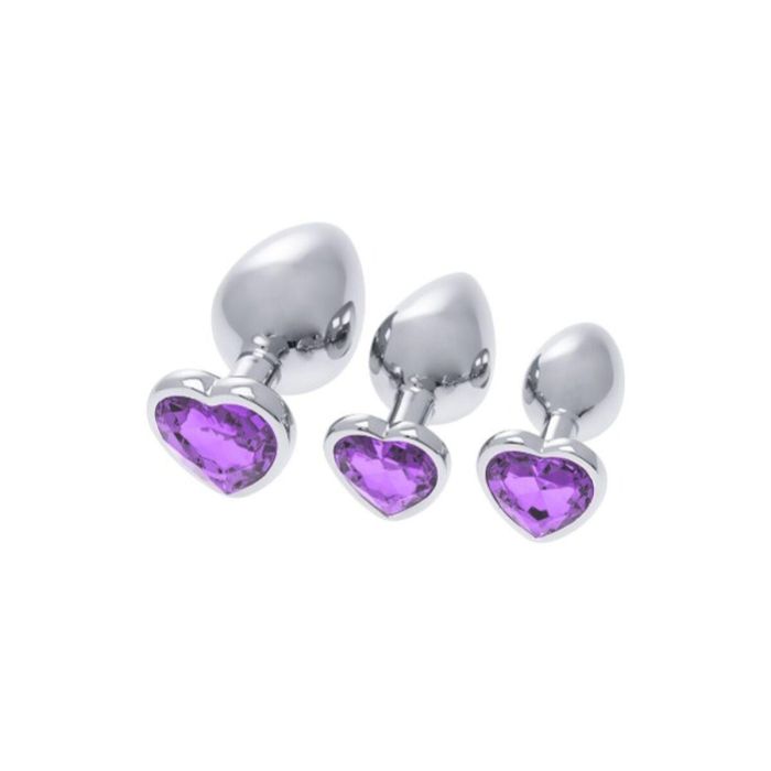 Plug Anal S Pleasures Plateado Lila 0 Plug Anal S Pleasures Plateado Lila 0