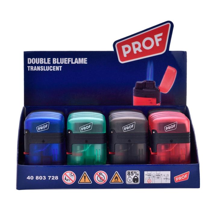 Prof Encendedor Storm Doble Llama Transparente Colores Surtidos Recargable Capsule black 2 Prof Encendedor Storm Doble Llama Transparente Colores Surtidos Recargable Capsule black 2