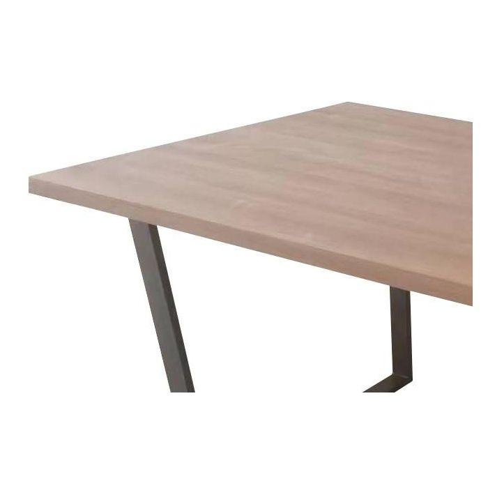 Mesa de Comedor Home ESPRIT Marrón Negro Hierro Madera MDF 160 x 90 x 75 cm 1