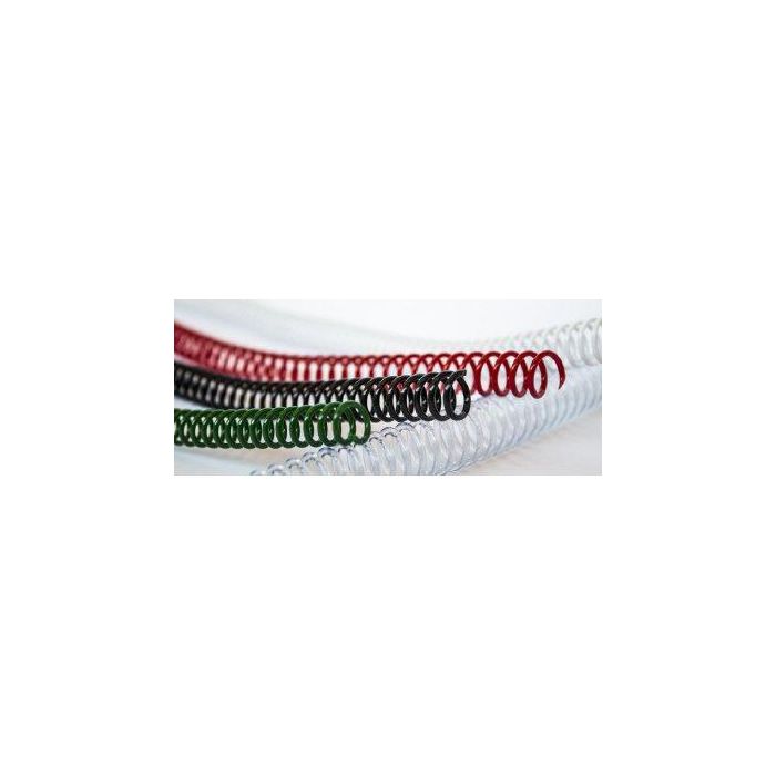 Espiral Plastico Paso 64 (5:1 ) Trasparente 6 Mm Caja De 200
